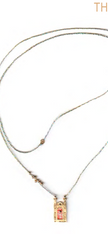iLD Design Phoenix Lurex String Necklace - pink