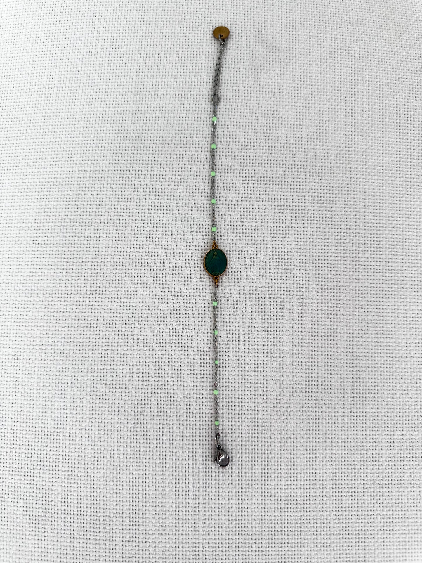 Palas-Santa Maria Bracelet in Silver & Green