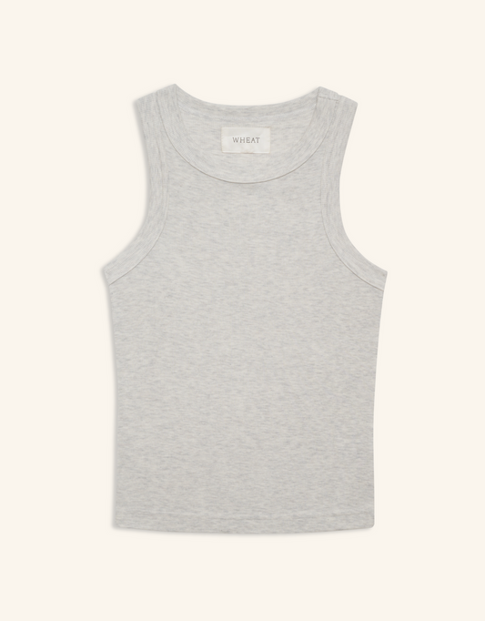 Maison Wheat Knoxville Tank Top in Heather Ash
