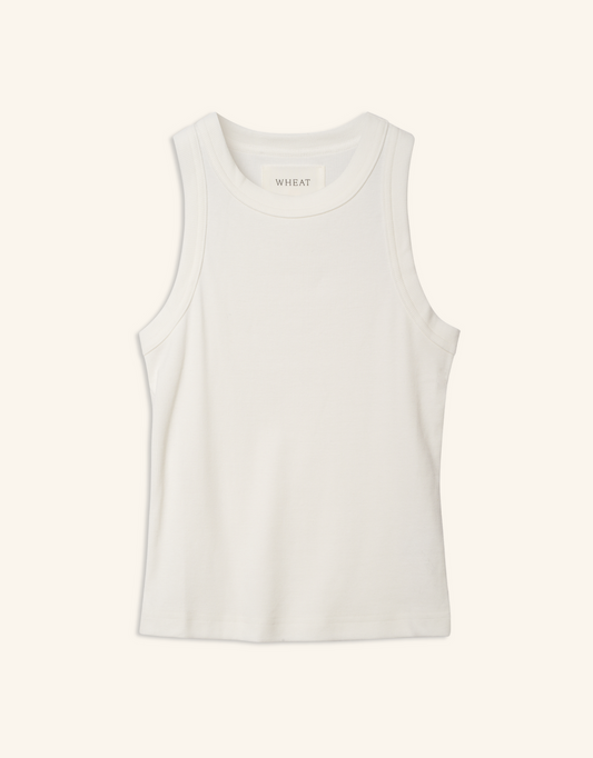 Maison Wheat Knoxville Tank Top in White
