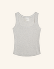 Maison Wheat Franklin Square Tank Top in Ash