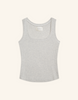 Maison Wheat Franklin Square Tank Top in Ash