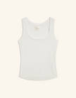 Maison Wheat Franklin Tank Top in White