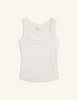 Maison Wheat Franklin Tank Top in White