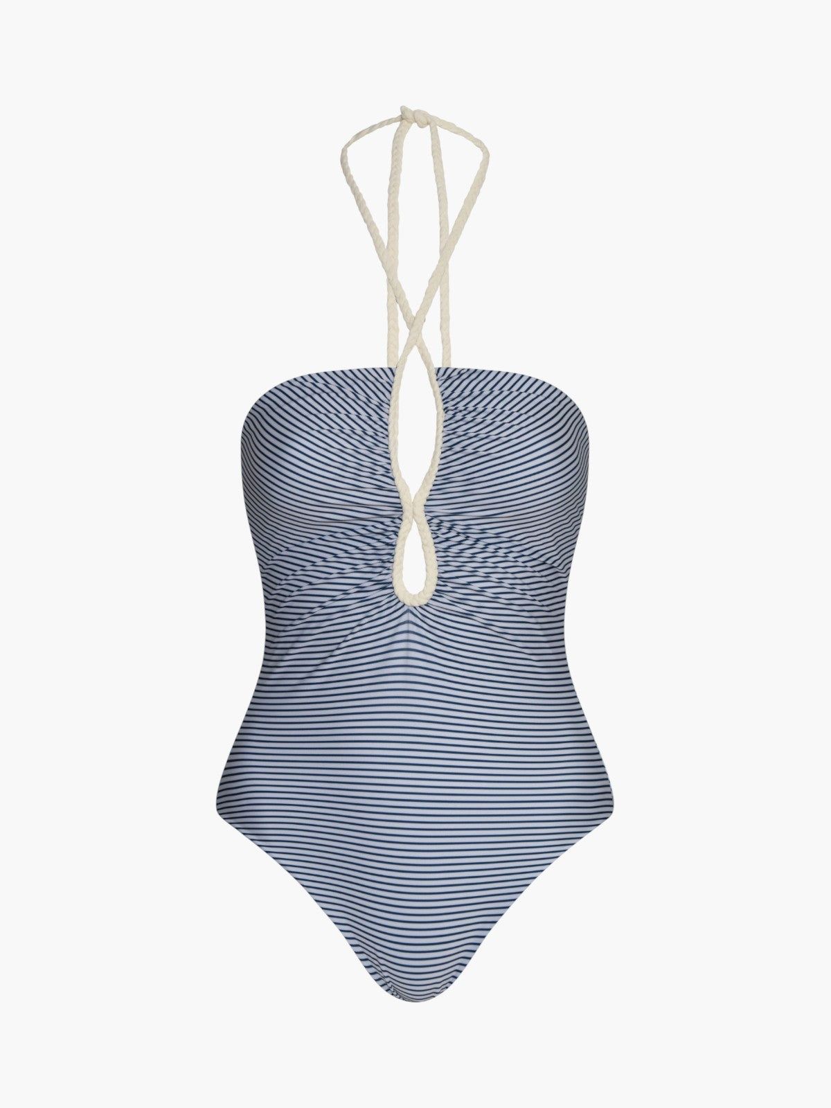 Juan De Dios Saint Tropez One Piece in Navy Stripes
