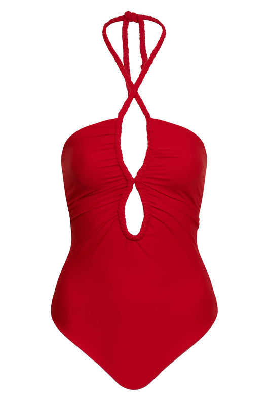 Juan De Dios Saint Tropez One Piece Swimsuit in Red