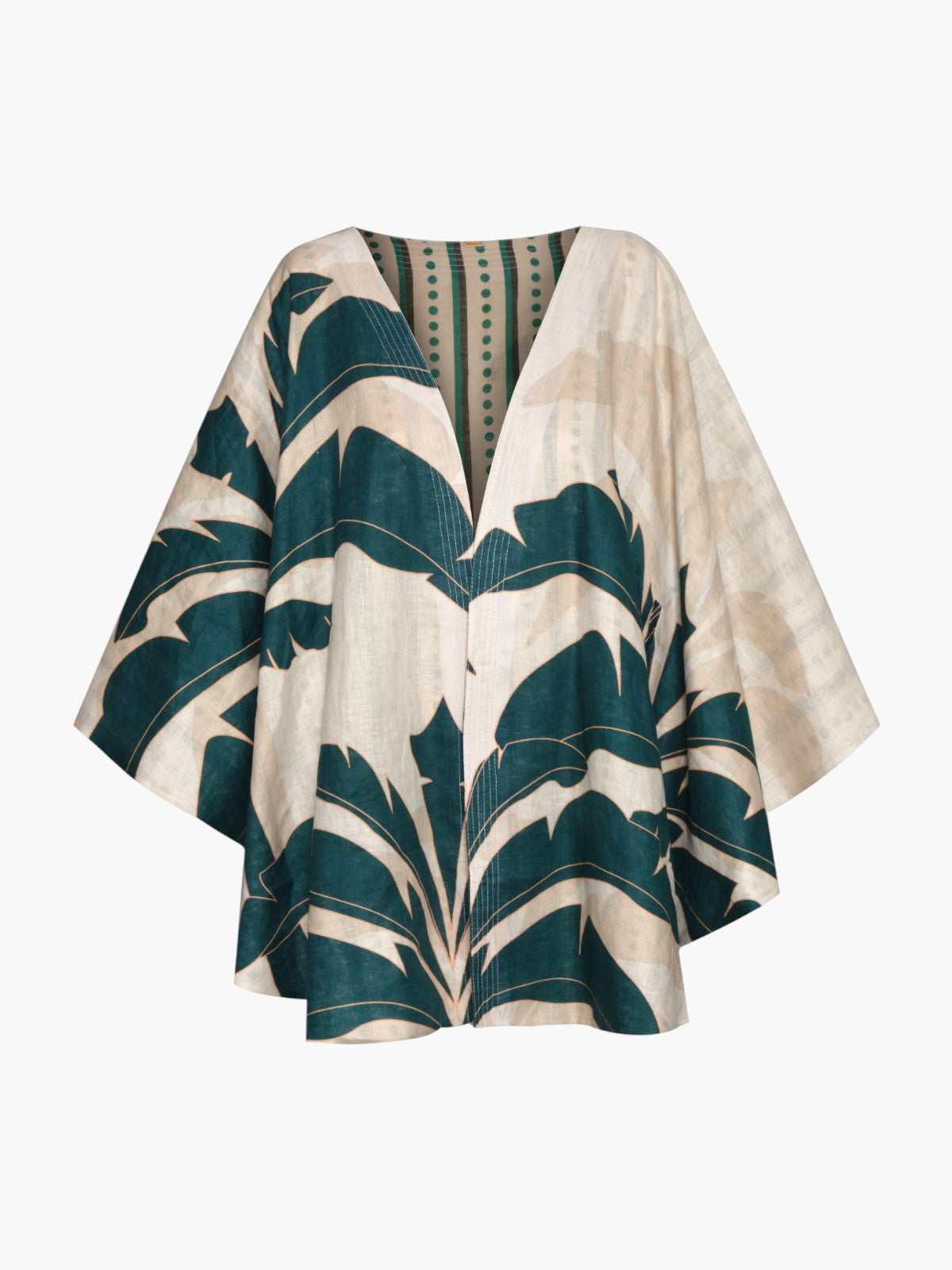 Juan De Dios Cavalo Linen Poncho