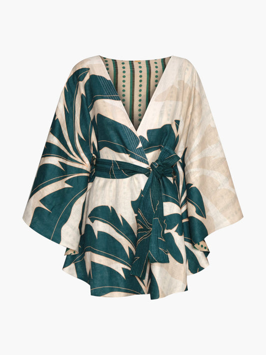 Juan De Dios Cavalo Linen Poncho