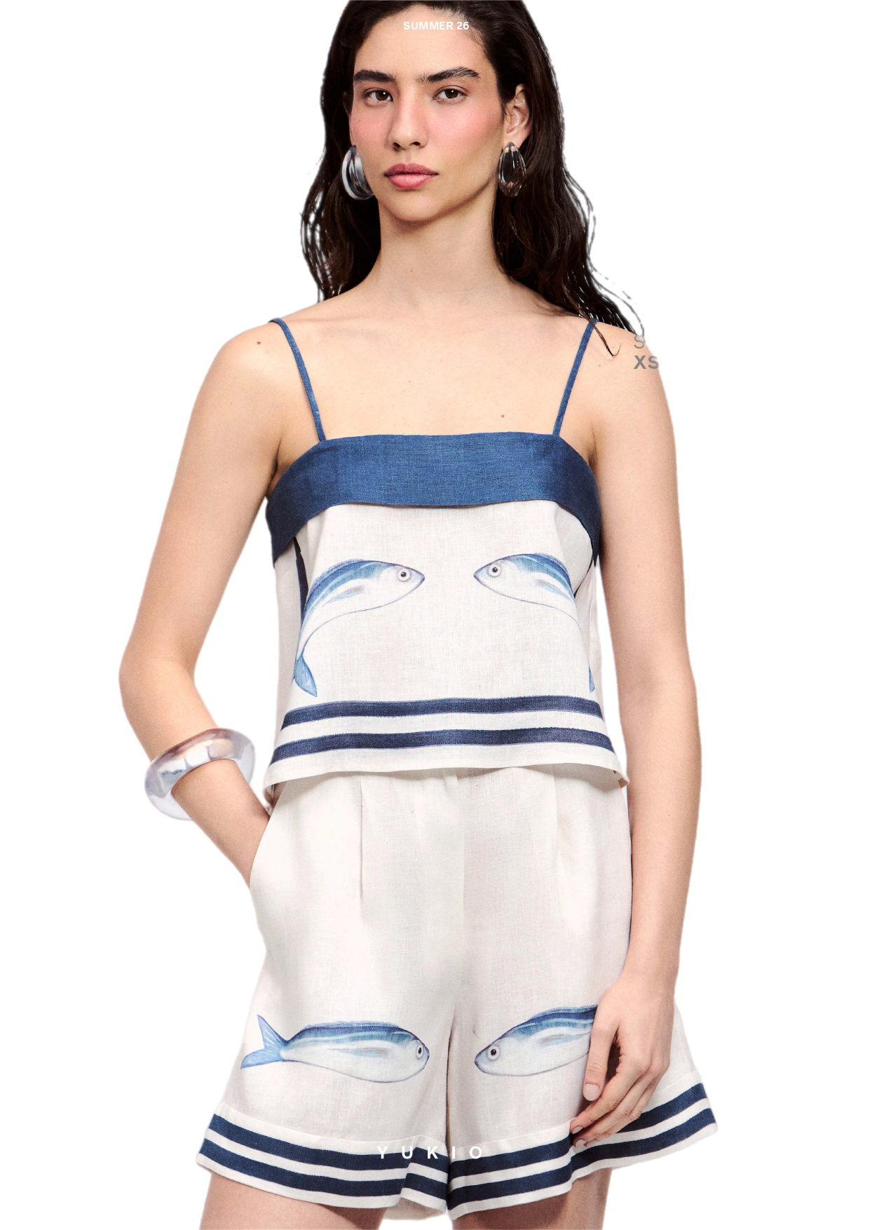 Yukio Linen Sardine Short