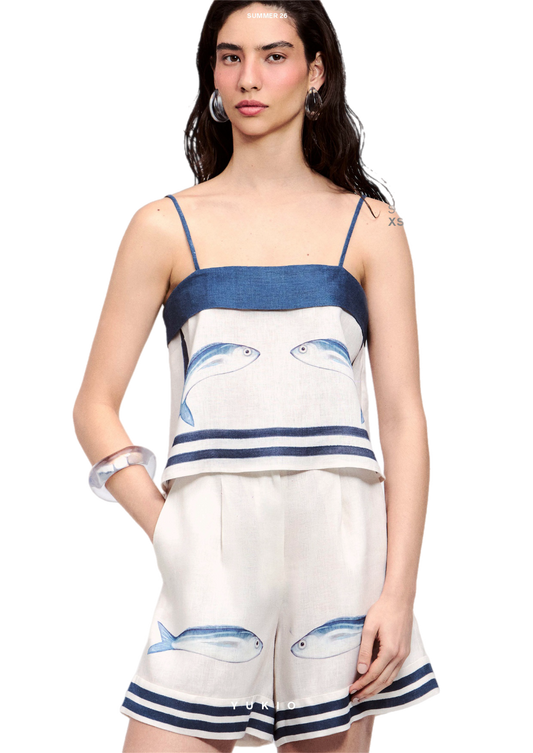 Yukio Linen Sardine Short