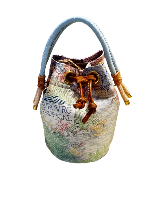 The Voliere Silk Petite Bucket by Lady Cuir