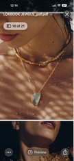Prasiolite Stone Necklace