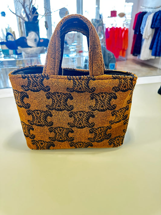 Artisan Up-cycled Mini shopper tote- Lady Cuir