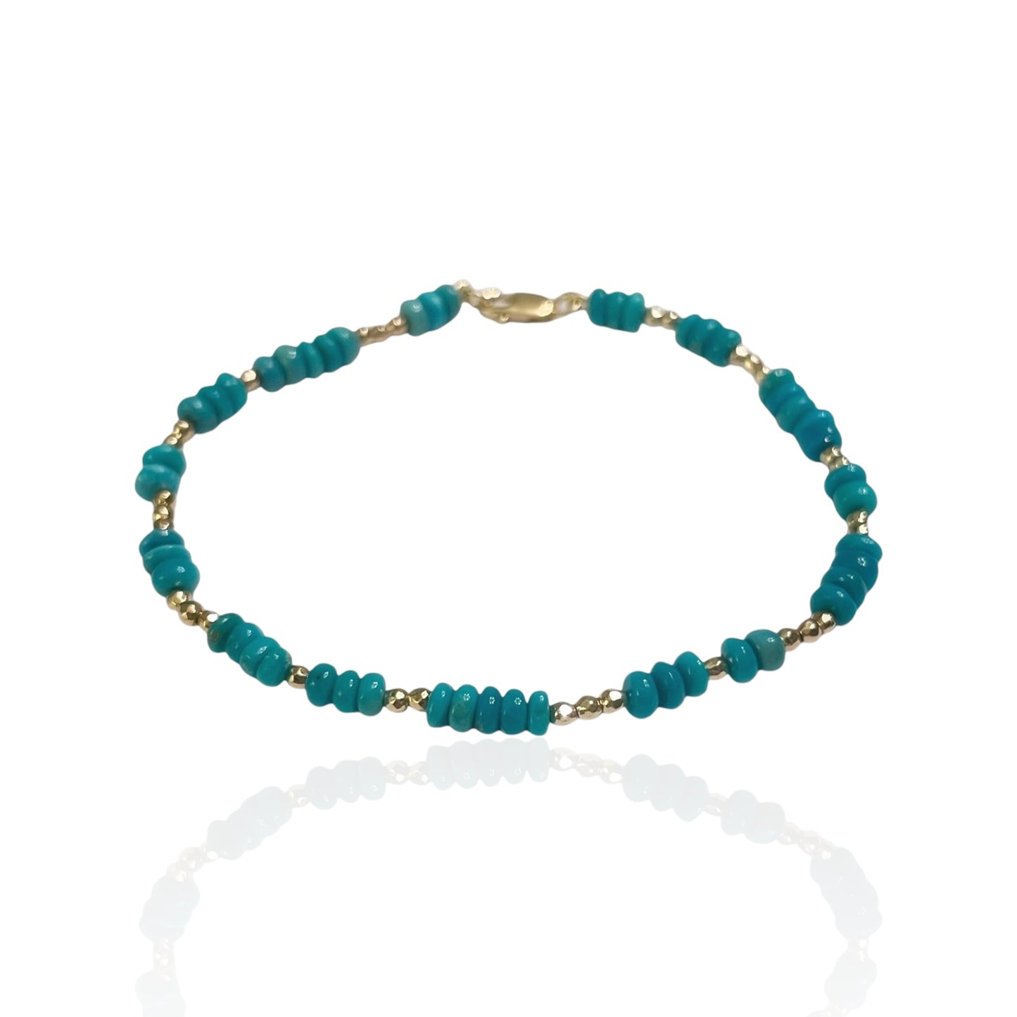 Sleeping Beauty Turquoise Bracelet 7"-RW