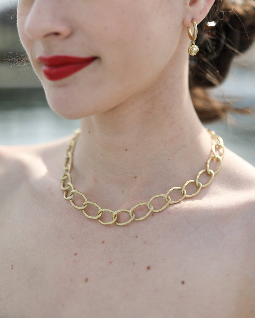 Weathered Curb Chain Necklace