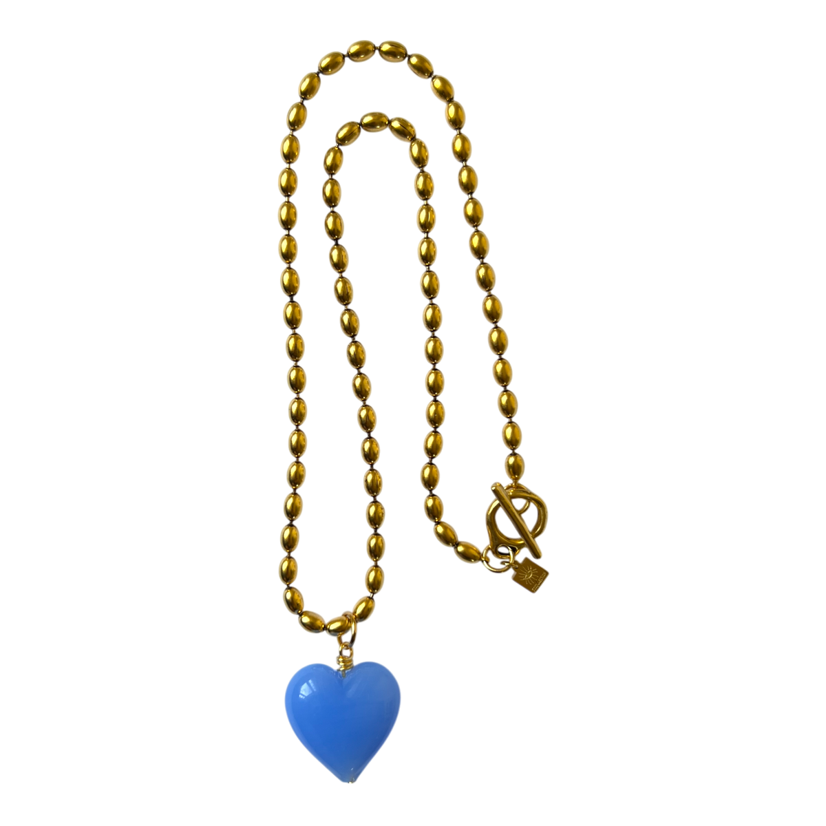 Bacio Mini Glass Heart Necklace