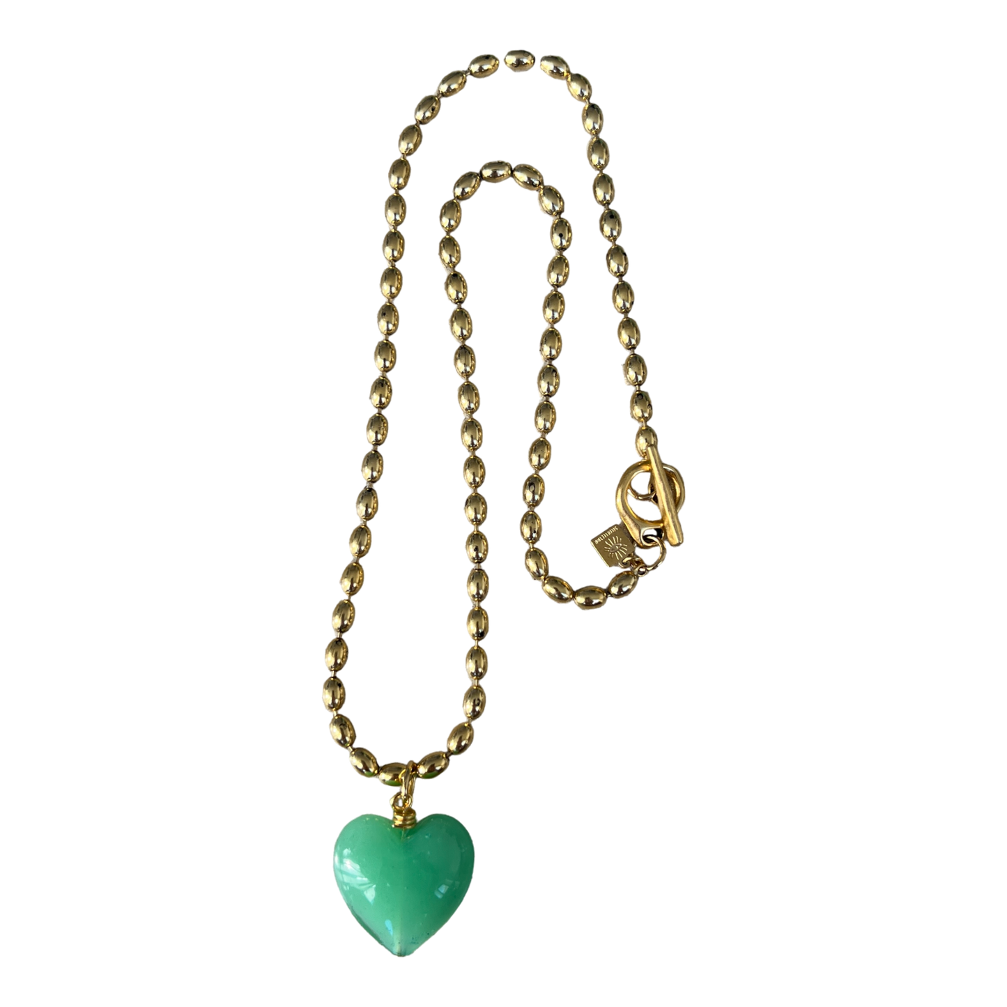 Bacio Mini Glass Heart Necklace