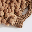 “Nadia pom-pom” crochet pure cotton handbag