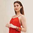 Orange Horn Cuff Bracelet