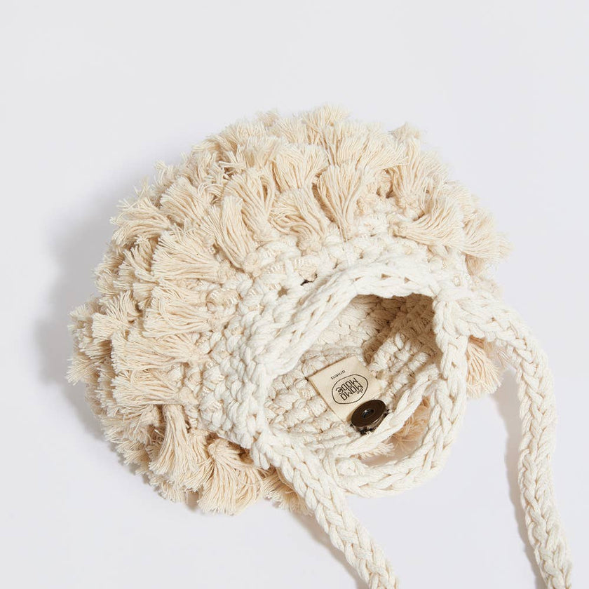 “Pebble tassel” Clutch  Bag with crossbody strap